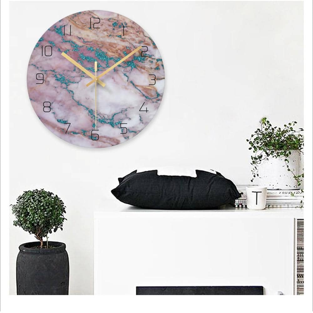Marbelle Elegant Dekorativt Ur – Stilfuldt Design i Marmorlook