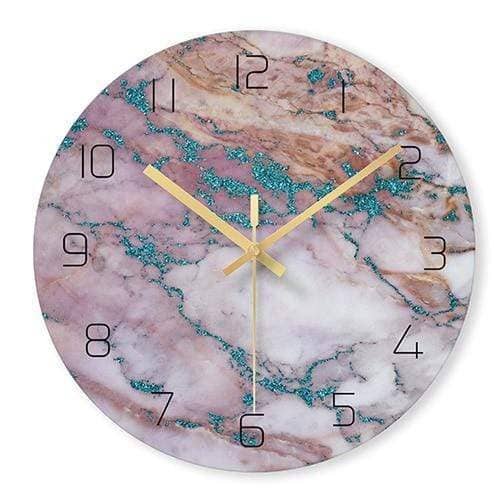 Marbelle Elegant Dekorativt Ur – Stilfuldt Design i Marmorlook