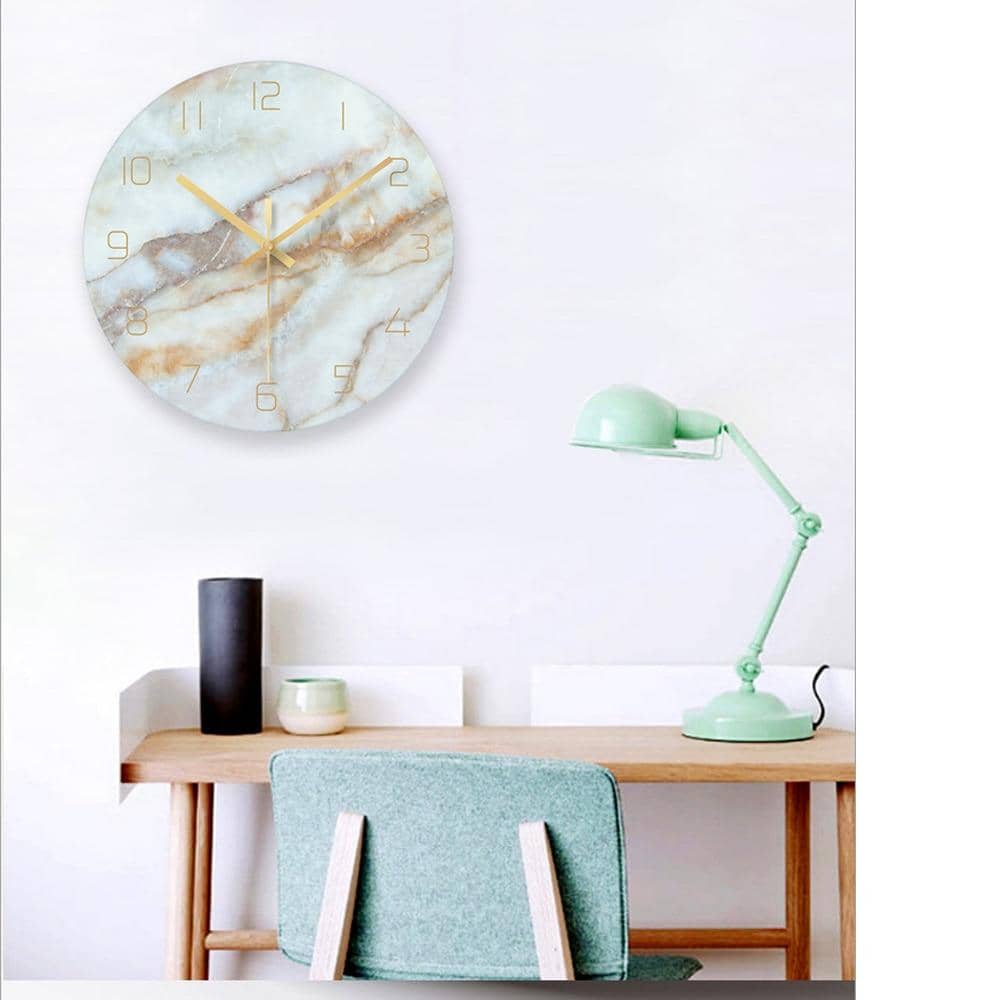 Marbelle Elegant Dekorativt Ur – Stilfuldt Design i Marmorlook