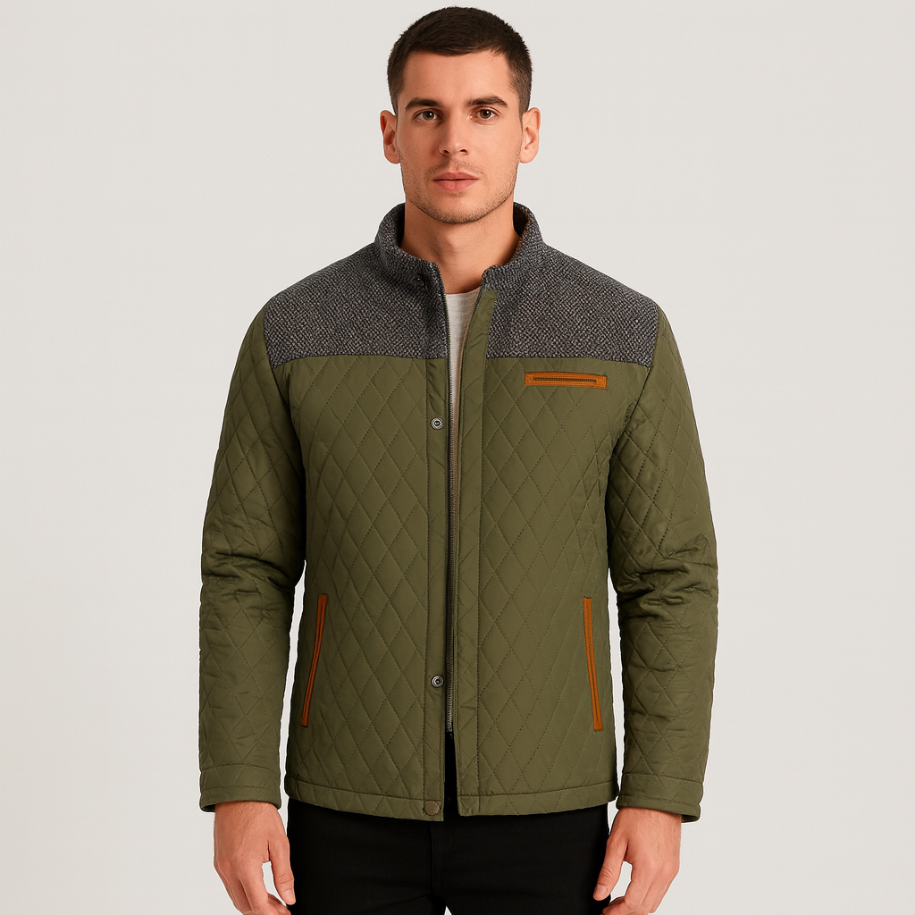 Ethan - Quiltet Stand Collar Jakke