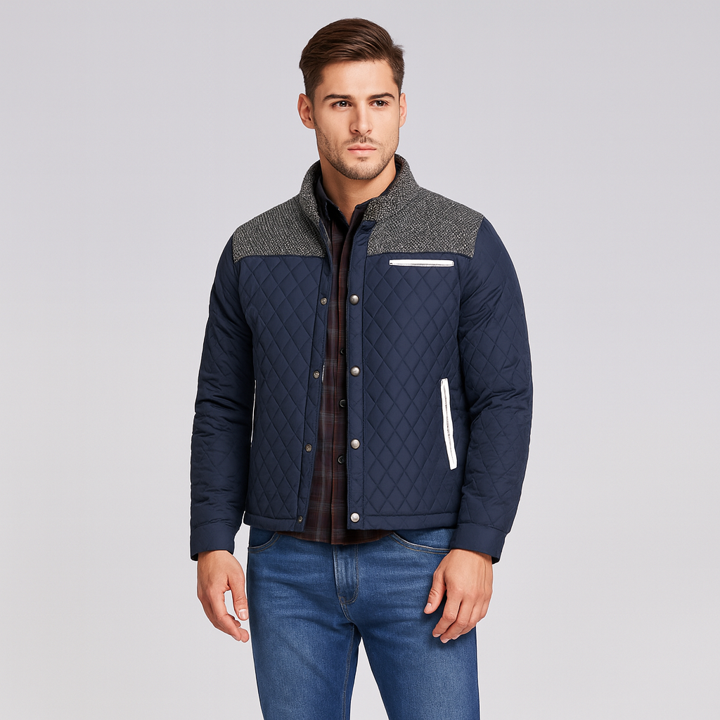 Ethan - Quiltet Stand Collar Jakke