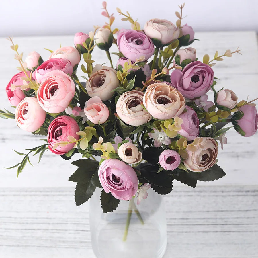 BloomLuxe – Elegant kunstig Ranunculus-blomsterindretning
