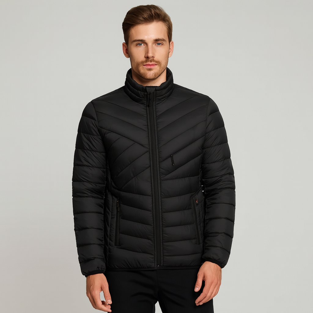 Finn - Let polstret vinterjakke med lynlås