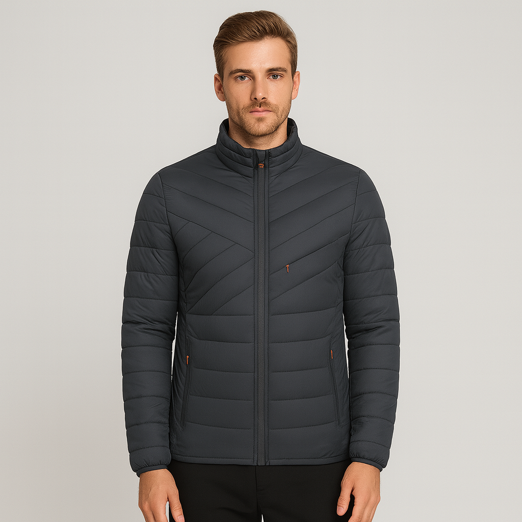 Finn - Let polstret vinterjakke med lynlås