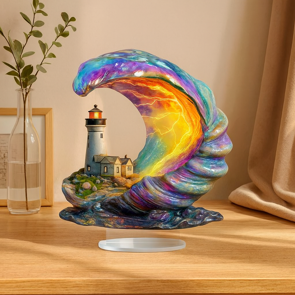 Frostholm | Akryl juledekoration til skrivebordet