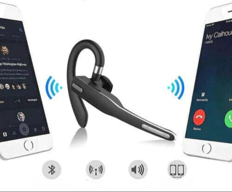 NovaTalk Trådløst Bluetooth Headset med Dobbelt Mikrofon