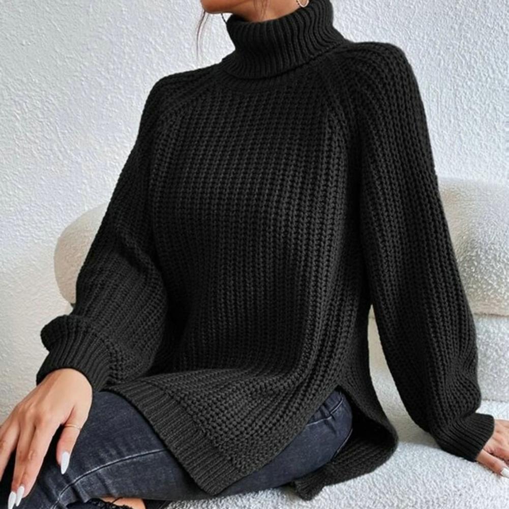 Sabina - Strikket rullekravesweater