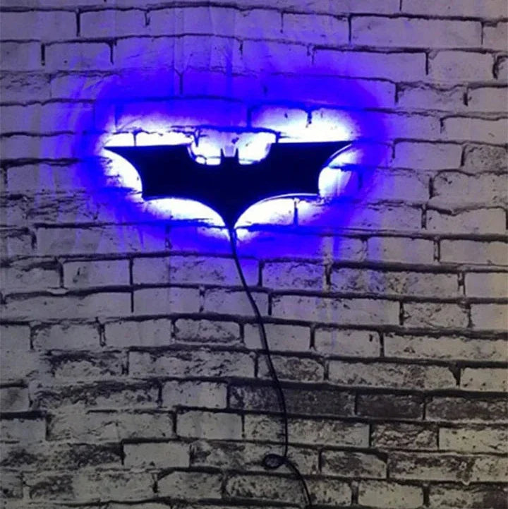 Batmanaura - fjernstyret LED Batman-lampe