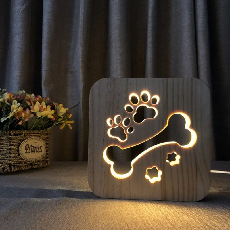 PawfectGlow - Charmerende 3D LED-lampe