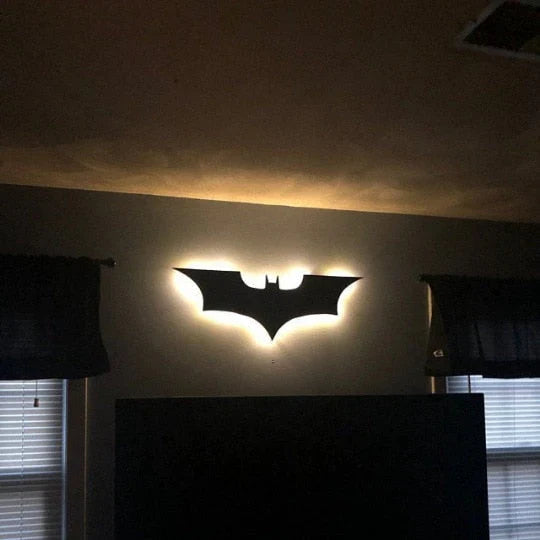 Batmanaura - fjernstyret LED Batman-lampe