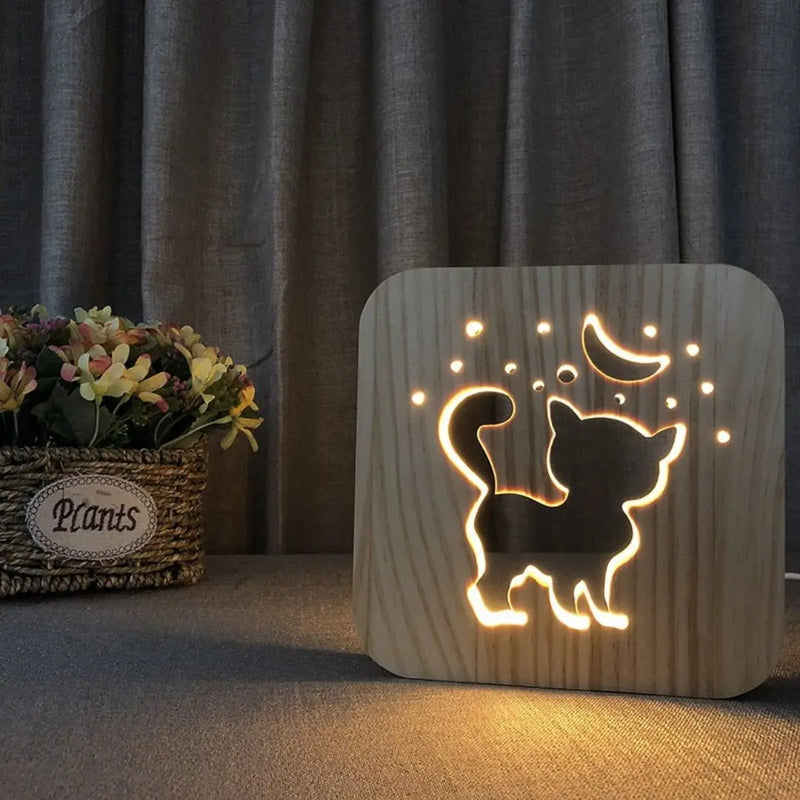 PawfectGlow - Charmerende 3D LED-lampe