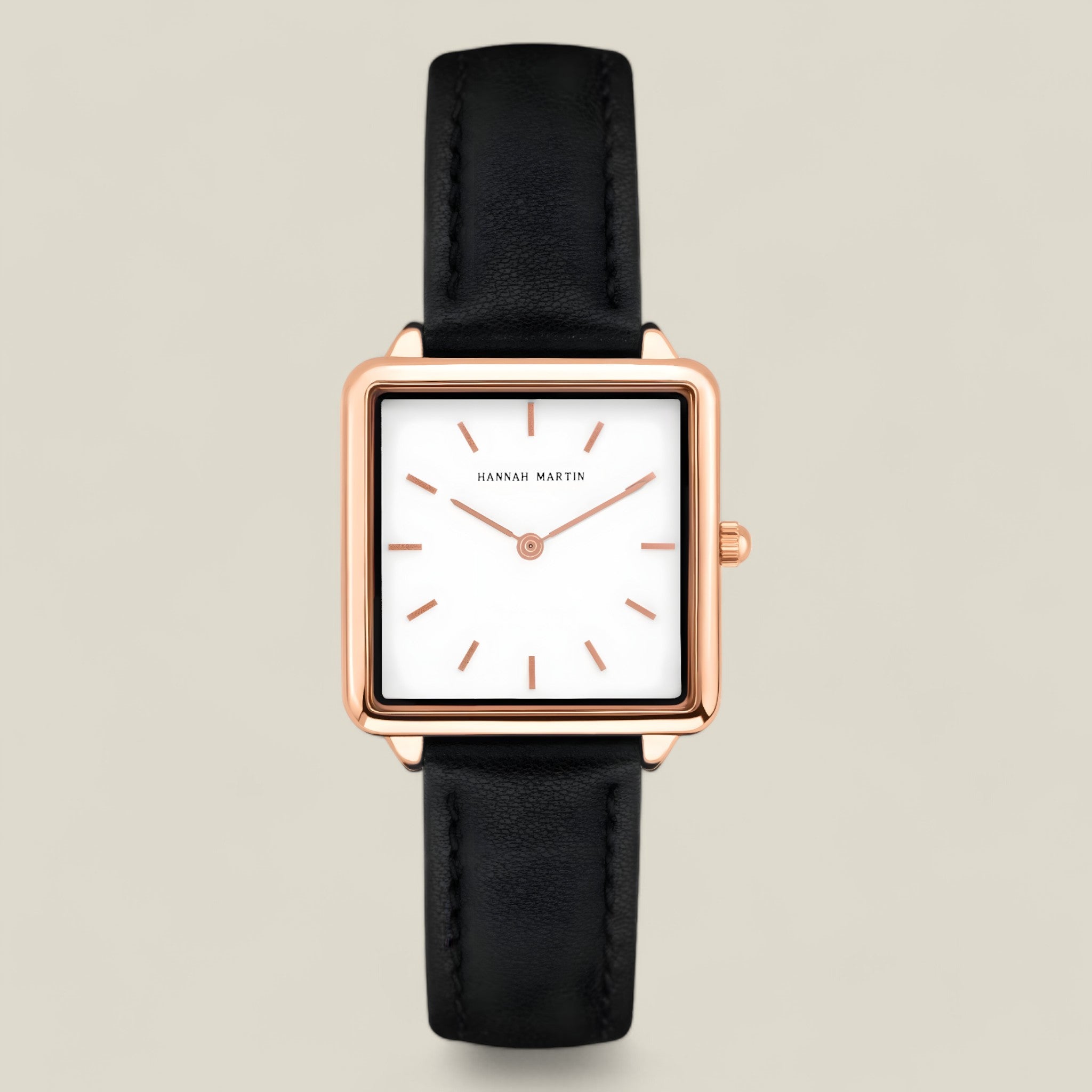 Isabella Rose Gold Square Watch – Elegant design med tidløs tiltrækning