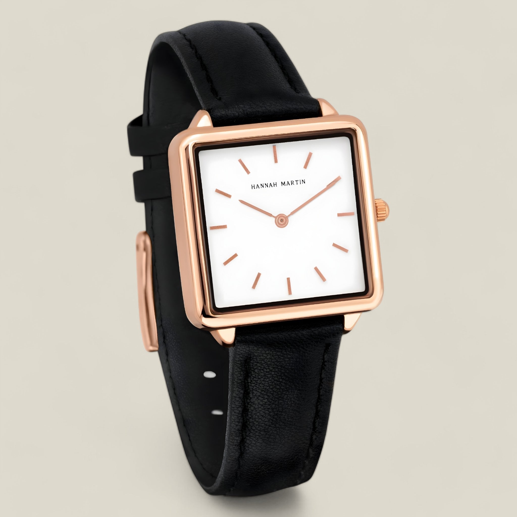 Isabella Rose Gold Square Watch – Elegant design med tidløs tiltrækning