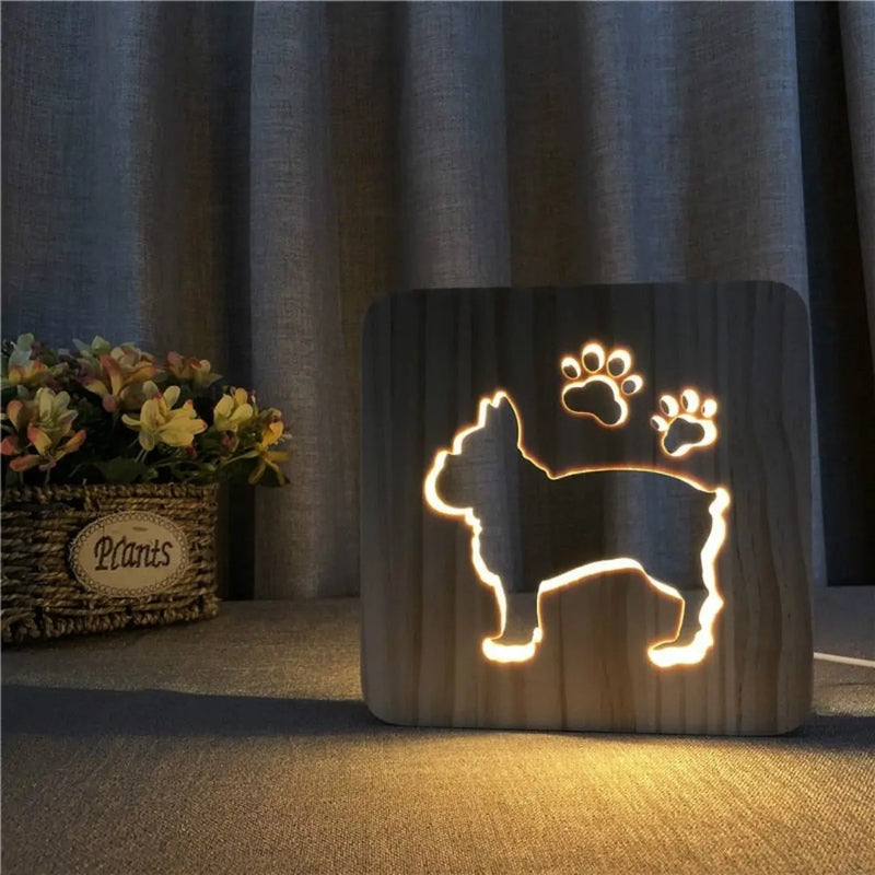 PawfectGlow - Charmerende 3D LED-lampe