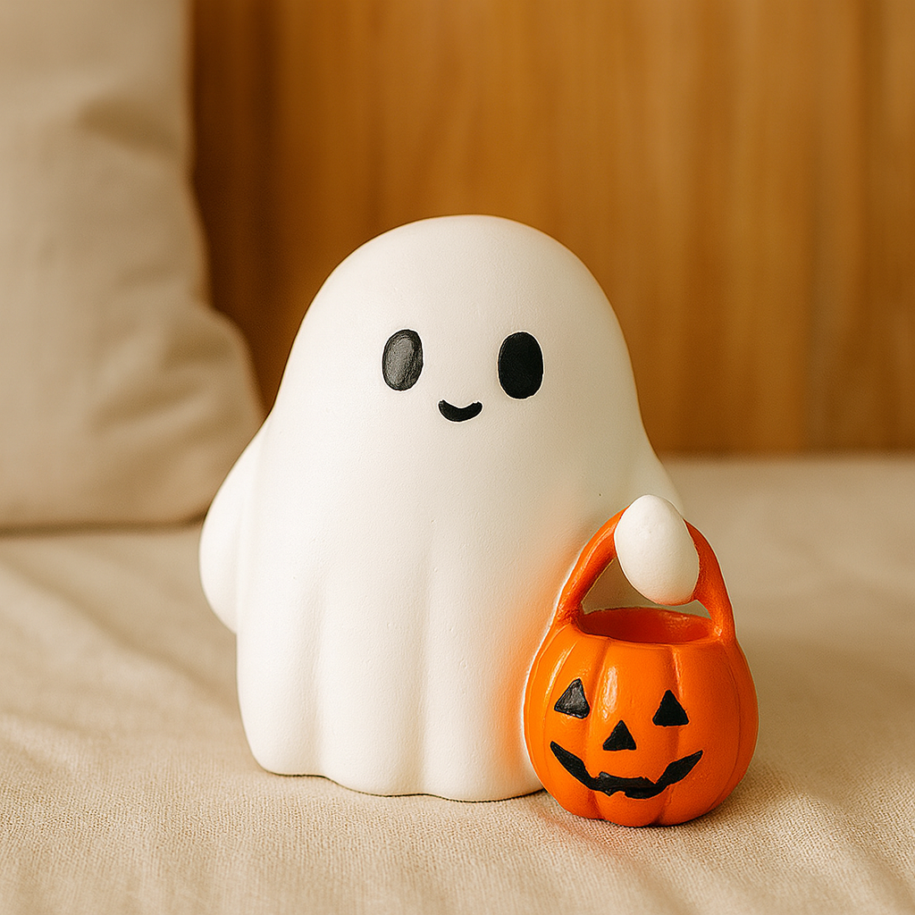 Halloween-Kurp i resin – Dekorativt Bordpynt