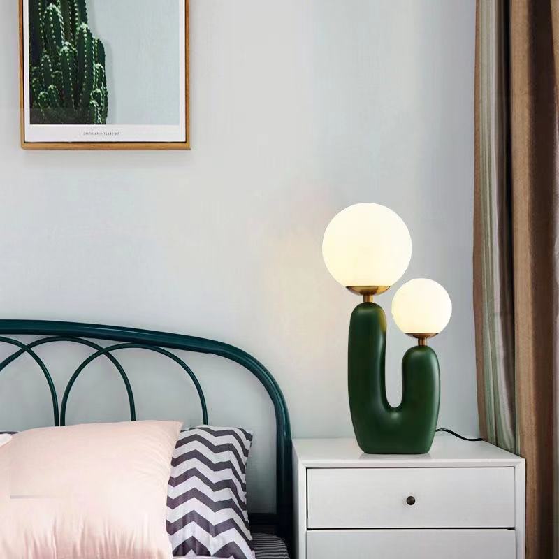 TwoLight - Dobbelt globus moderne bordlampe