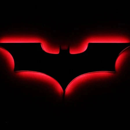 Batmanaura - fjernstyret LED Batman-lampe