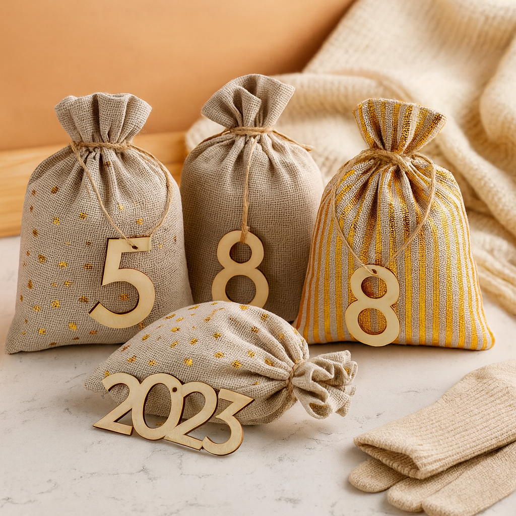 HollyHaven | Jule-Adventskalender-Meaning fra jutesække