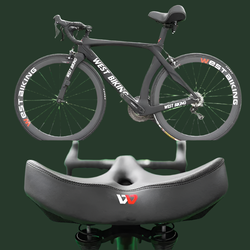 RideEase - Ergonomisk komfortcykelsadel - ekstra bred og åndbar