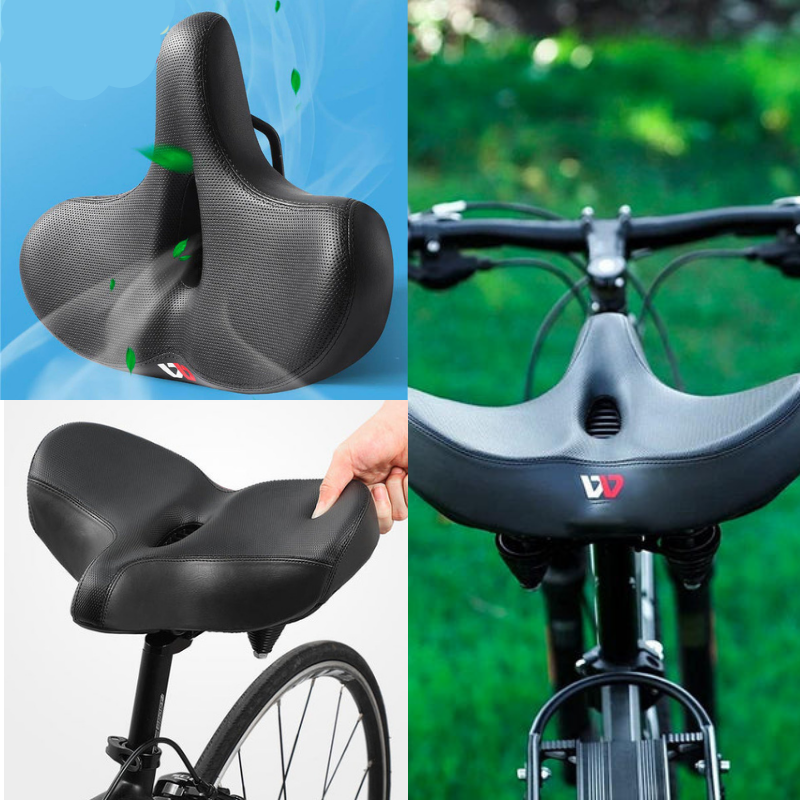 RideEase - Ergonomisk komfortcykelsadel - ekstra bred og åndbar