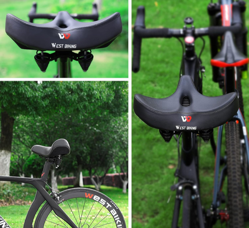 RideEase - Ergonomisk komfortcykelsadel - ekstra bred og åndbar