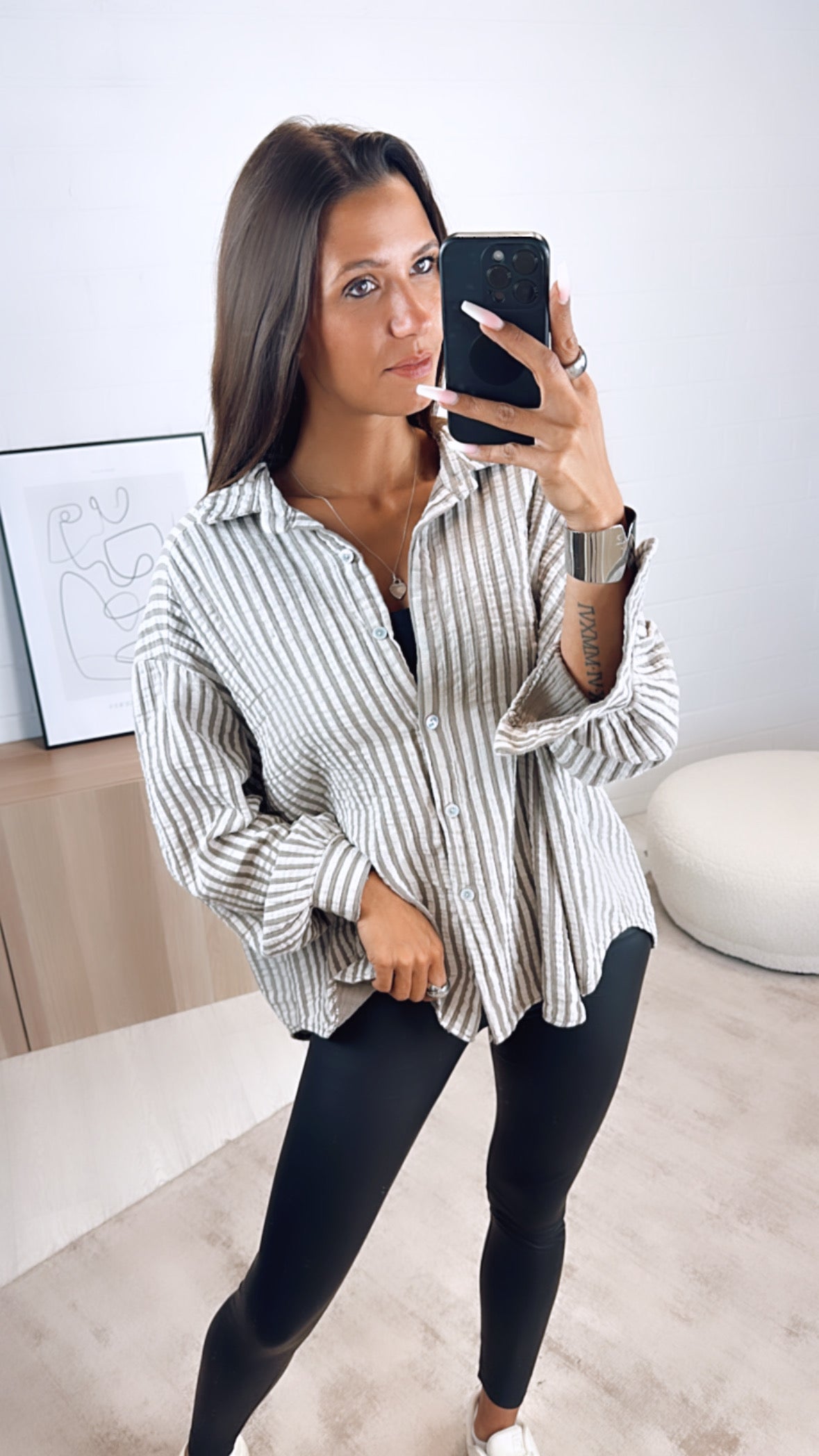 Camilla - Oversize stribet bluse