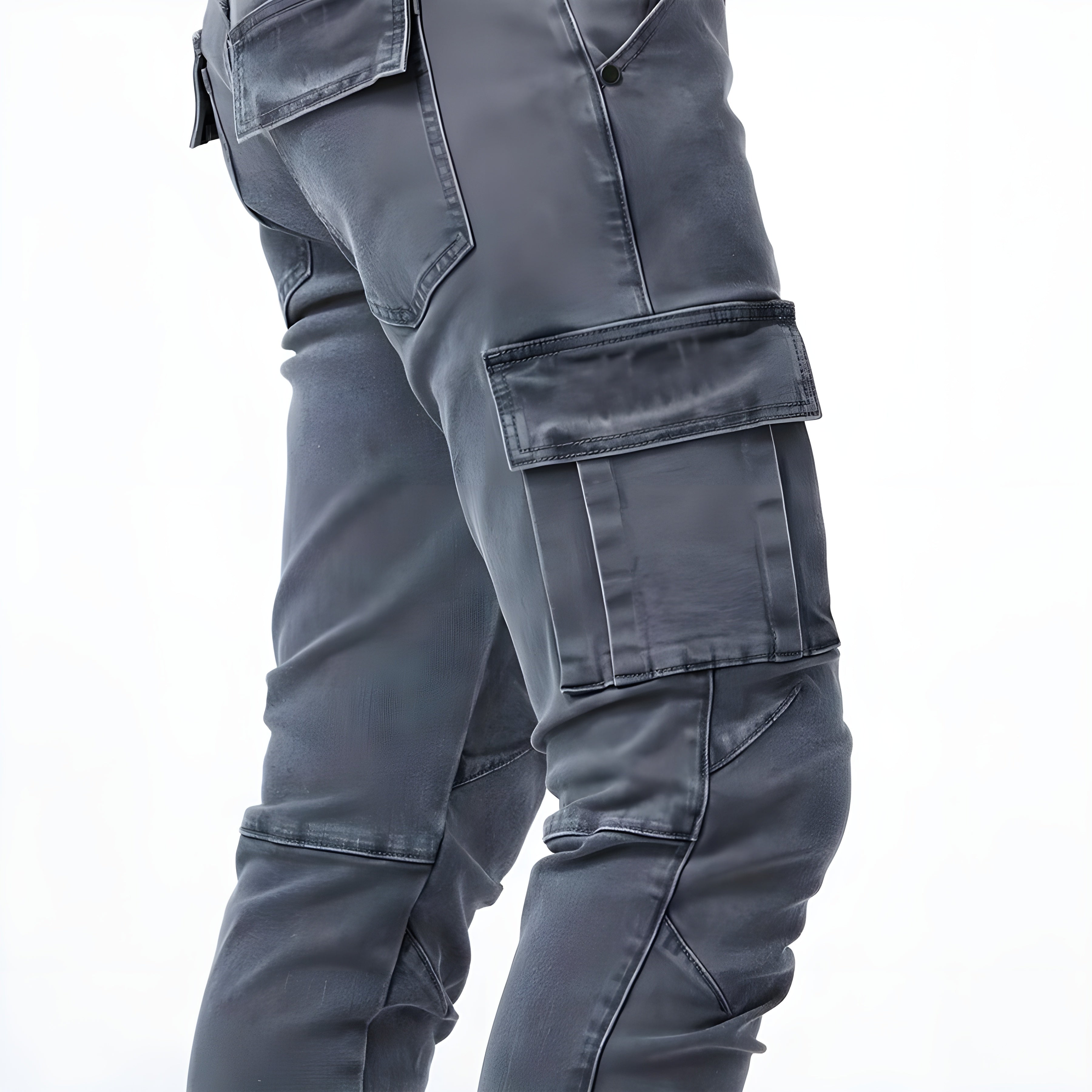 Samuel | Cargo-bukser i stretchdenim