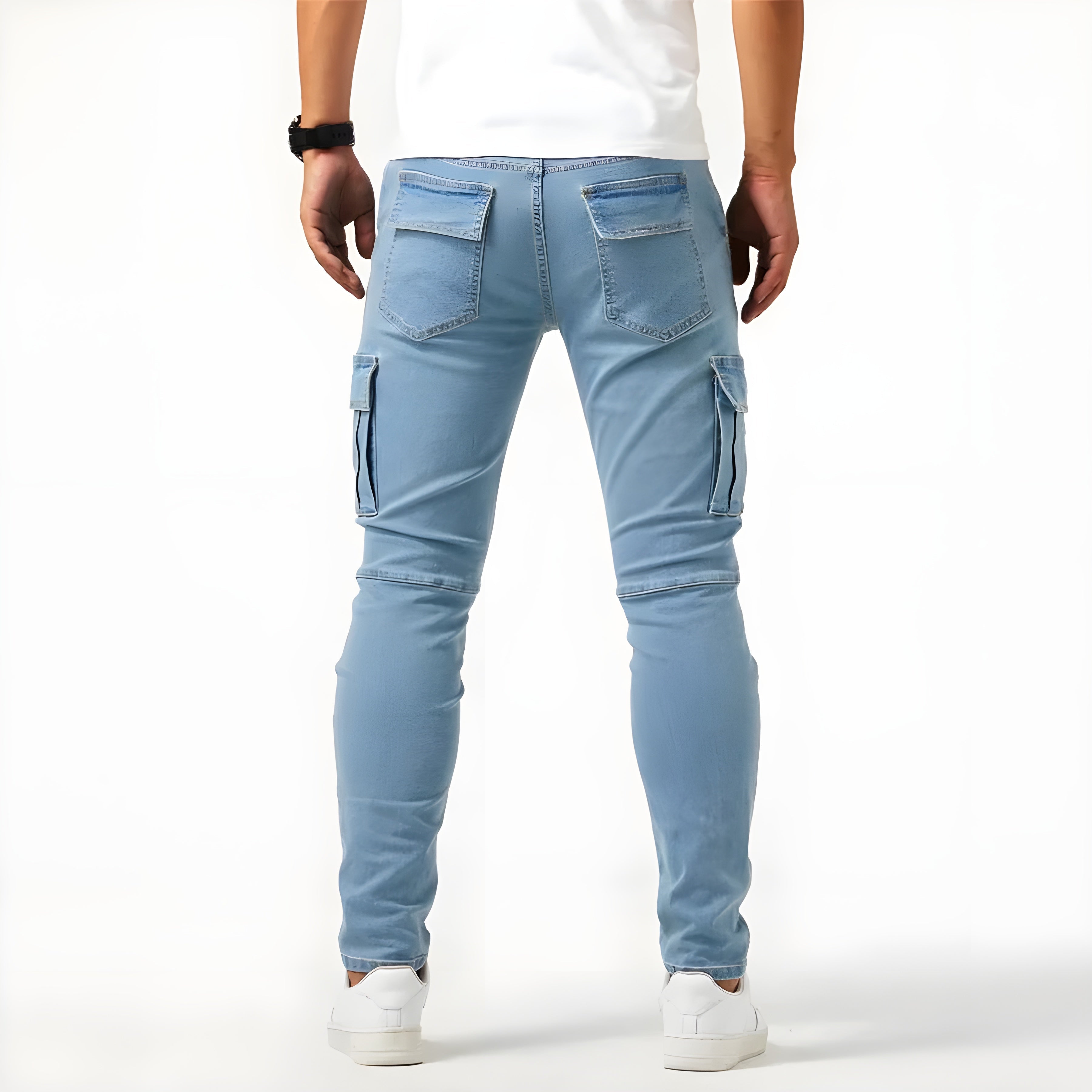 Samuel | Cargo-bukser i stretchdenim