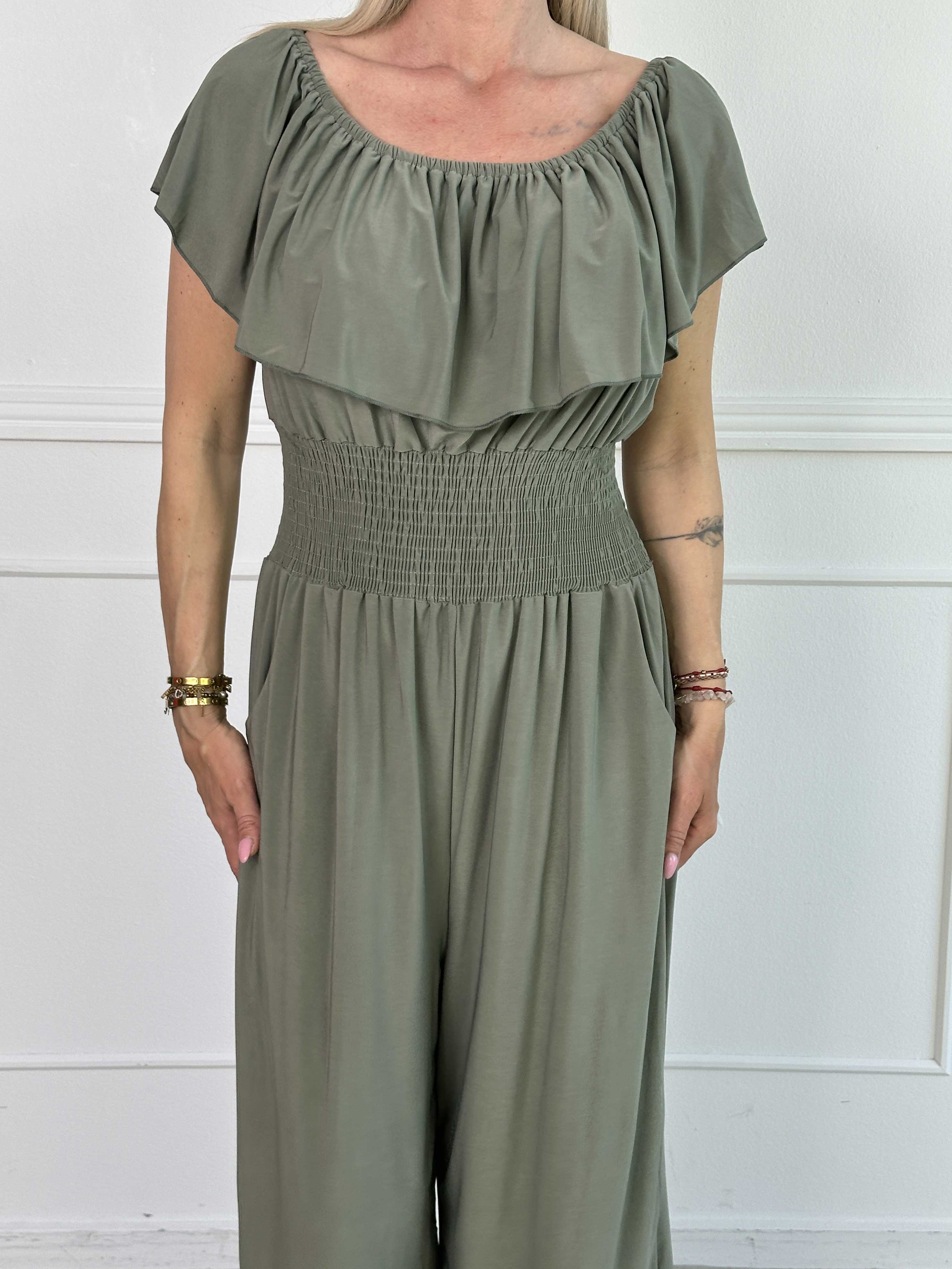 Amara Frill Jumpsuit – Elegant Enkelhed med Et Feminint Twist