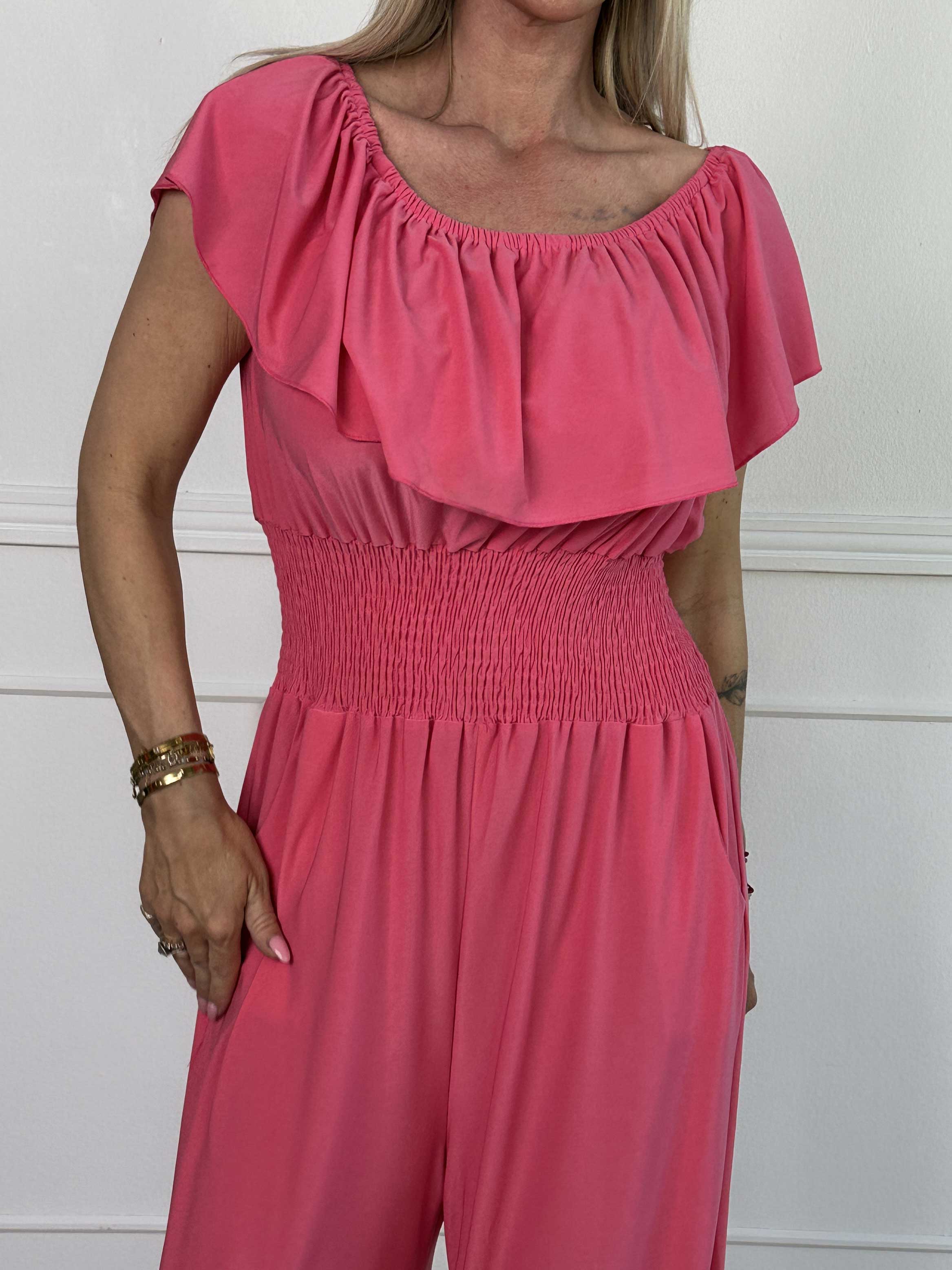 Amara Frill Jumpsuit – Elegant Enkelhed med Et Feminint Twist