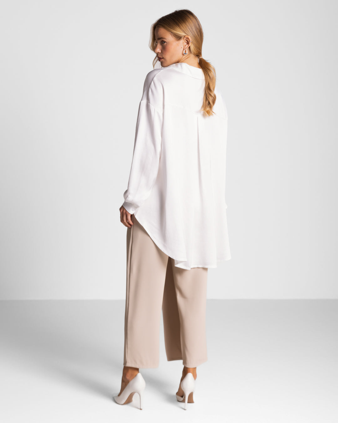 Matina - Elegante Bukser med Bred Benvidde