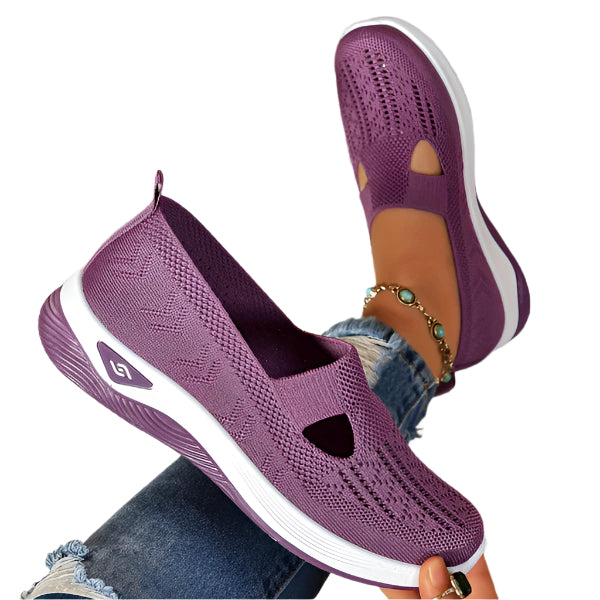 Liva - Åndbare Slip-On Sko med Udskæringsdetaljer