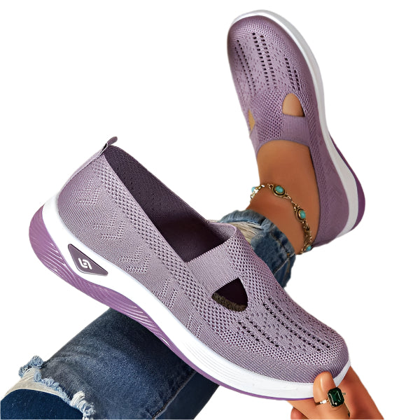 Liva - Åndbare Slip-On Sko med Udskæringsdetaljer
