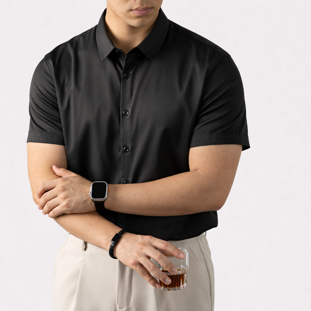 Kasper - Klassisk kortærmet polo med raffineret krave