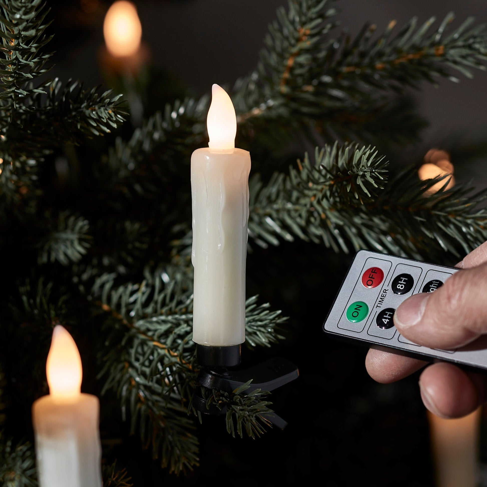 GlowFlame - LED stearinlys til ferieindretning