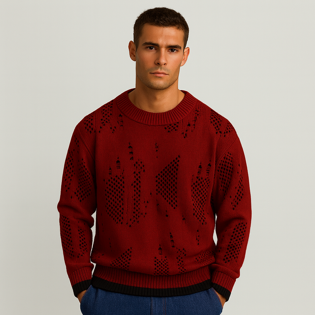 Leo | Slidt Strikpullover