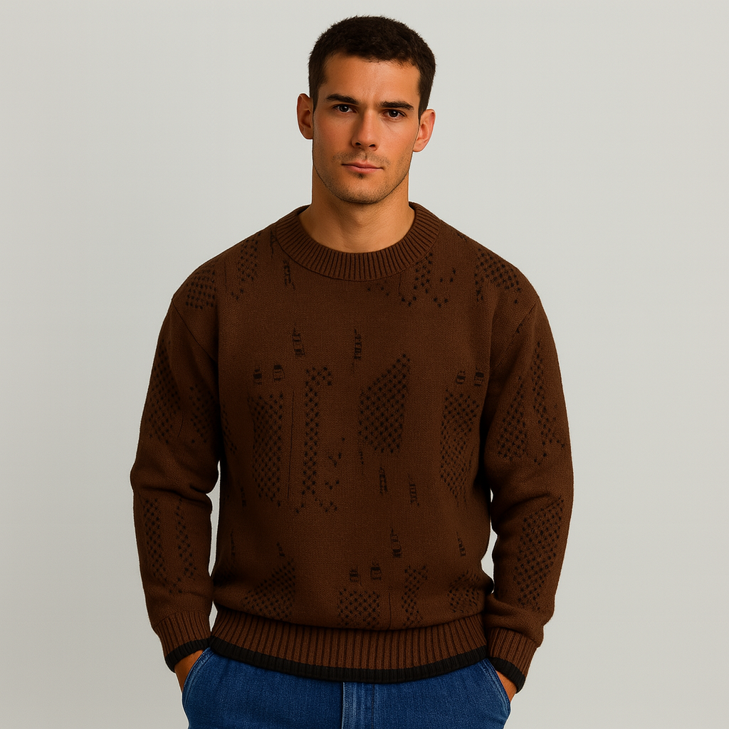 Leo | Slidt Strikpullover