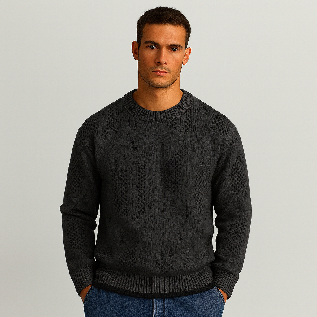 Leo | Slidt Strikpullover