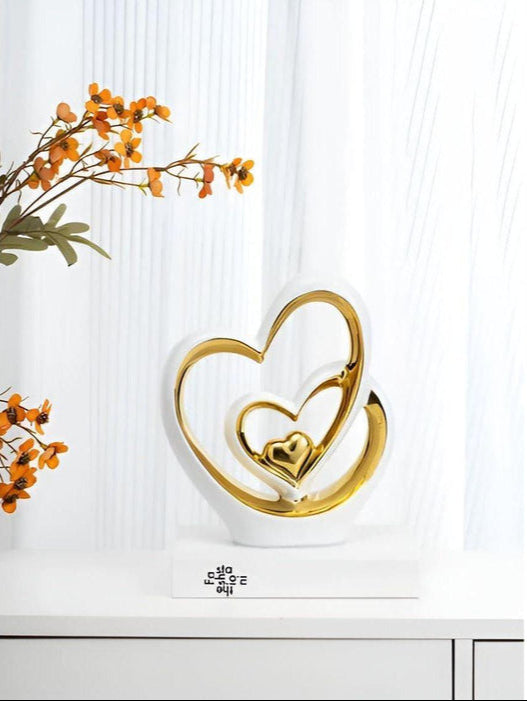 HeartDecor - Unik dobbelt hjerteskulptur