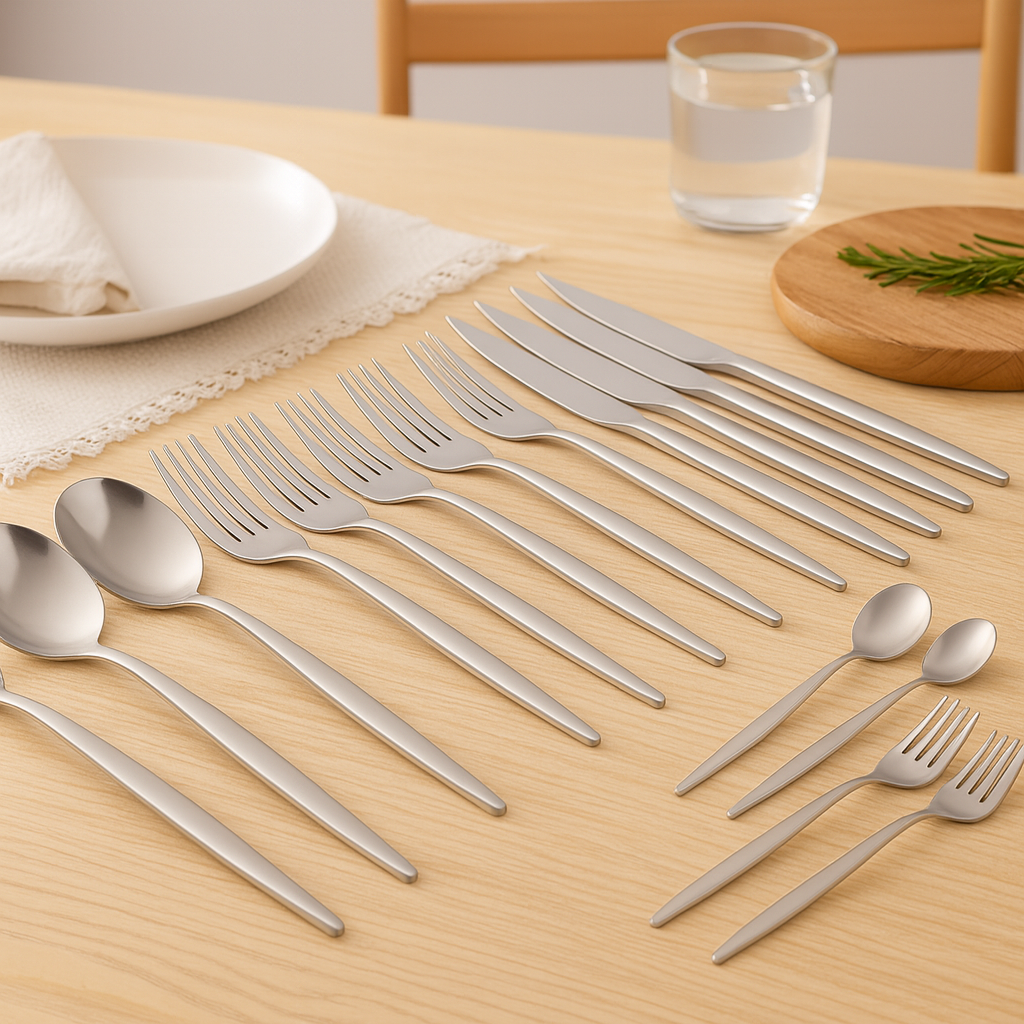 Lunarex | 30-delt guldt stainless steel bestiksæt