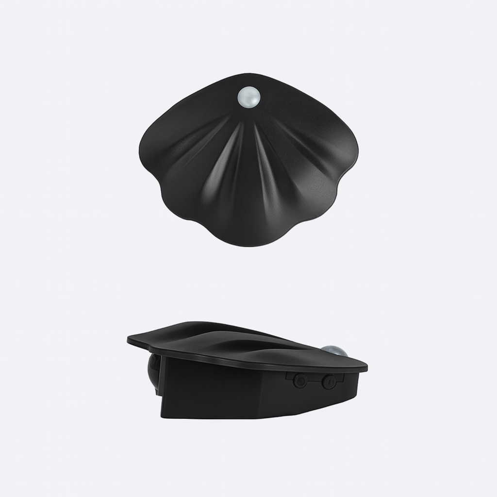 Lunaria – Elegant Væghængt LED Natlampe i Muslingeform