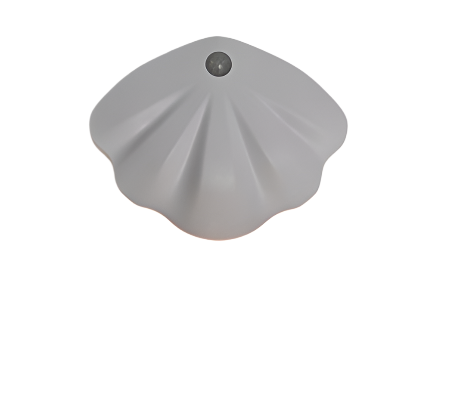 Lunaria – Elegant Væghængt LED Natlampe i Muslingeform