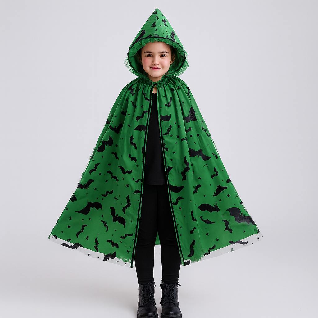 Noctira | Vintage Halloween Hoodie med Edderkoppespind ogflagermusprint