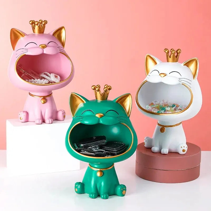 FortunaZen – Dekorativ Lucky Cat, der Symboliserer Ro og Positivitet