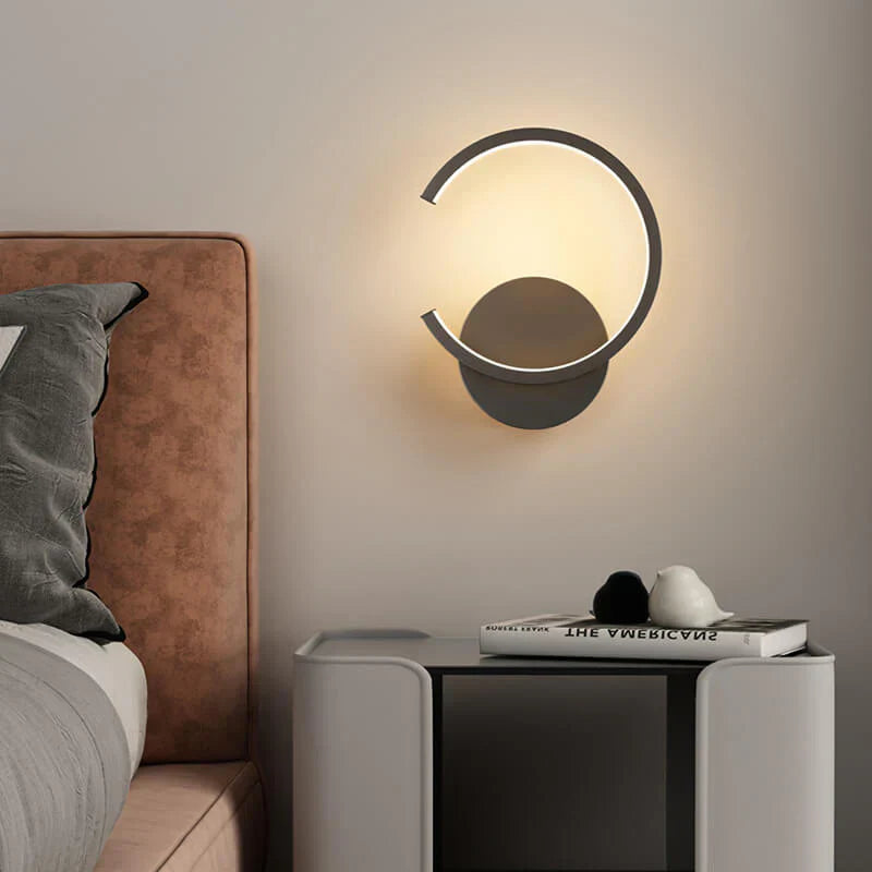 Rund LED-væglampe