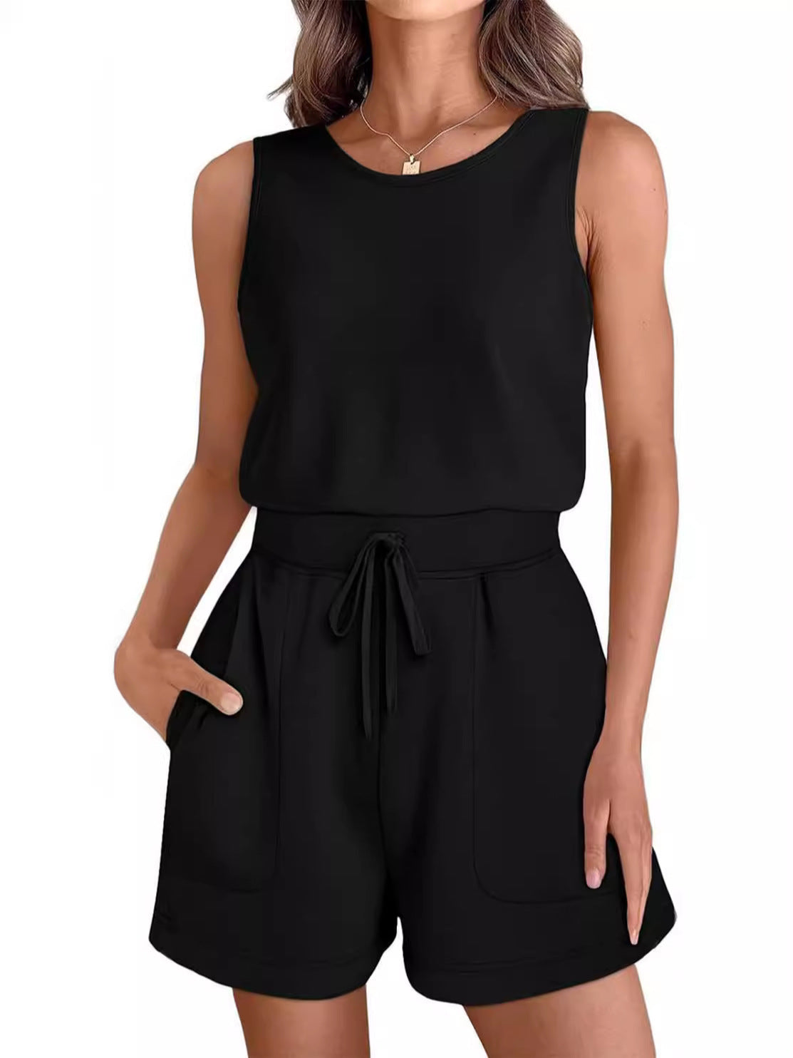 Lily – Sport Jumpsuit med Snørelukning