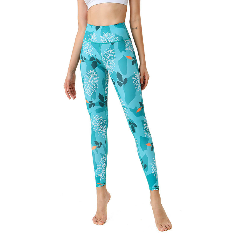 Hvide blomster-leggings