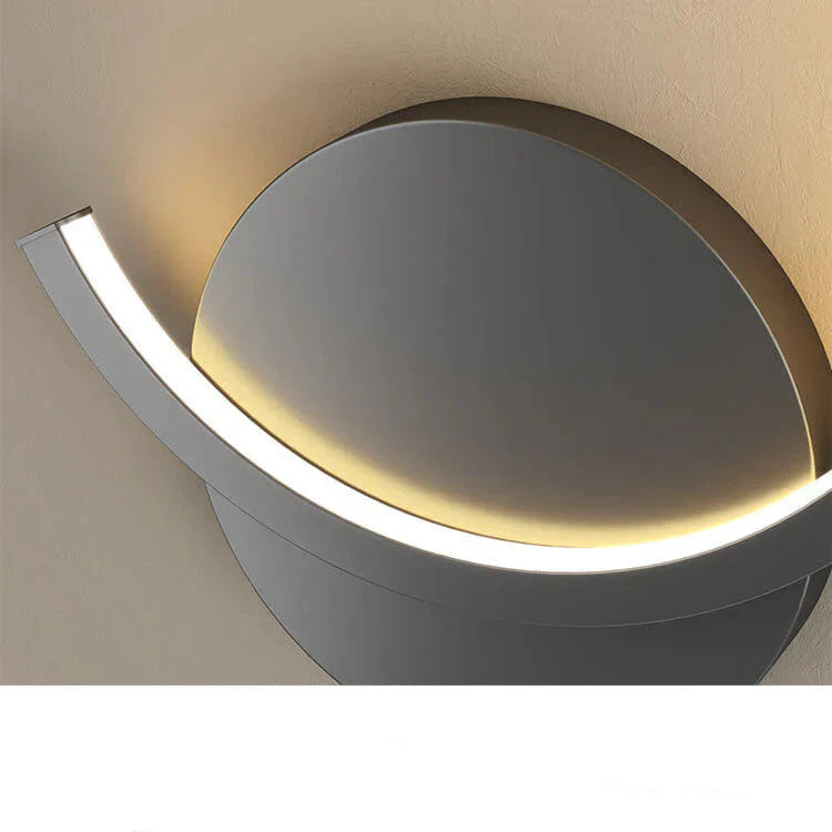Rund LED-væglampe