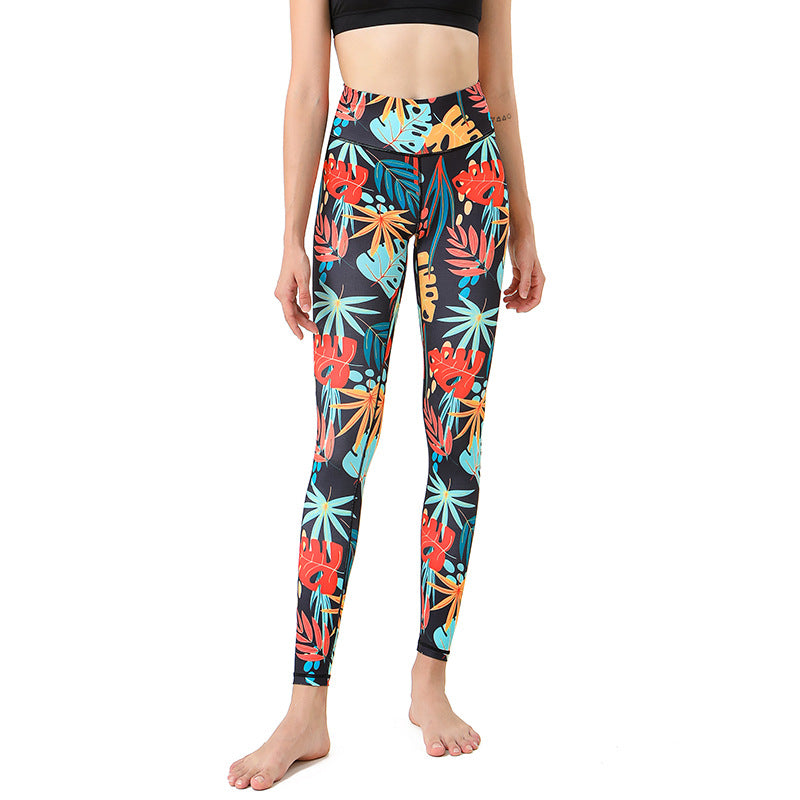 Hvide blomster-leggings
