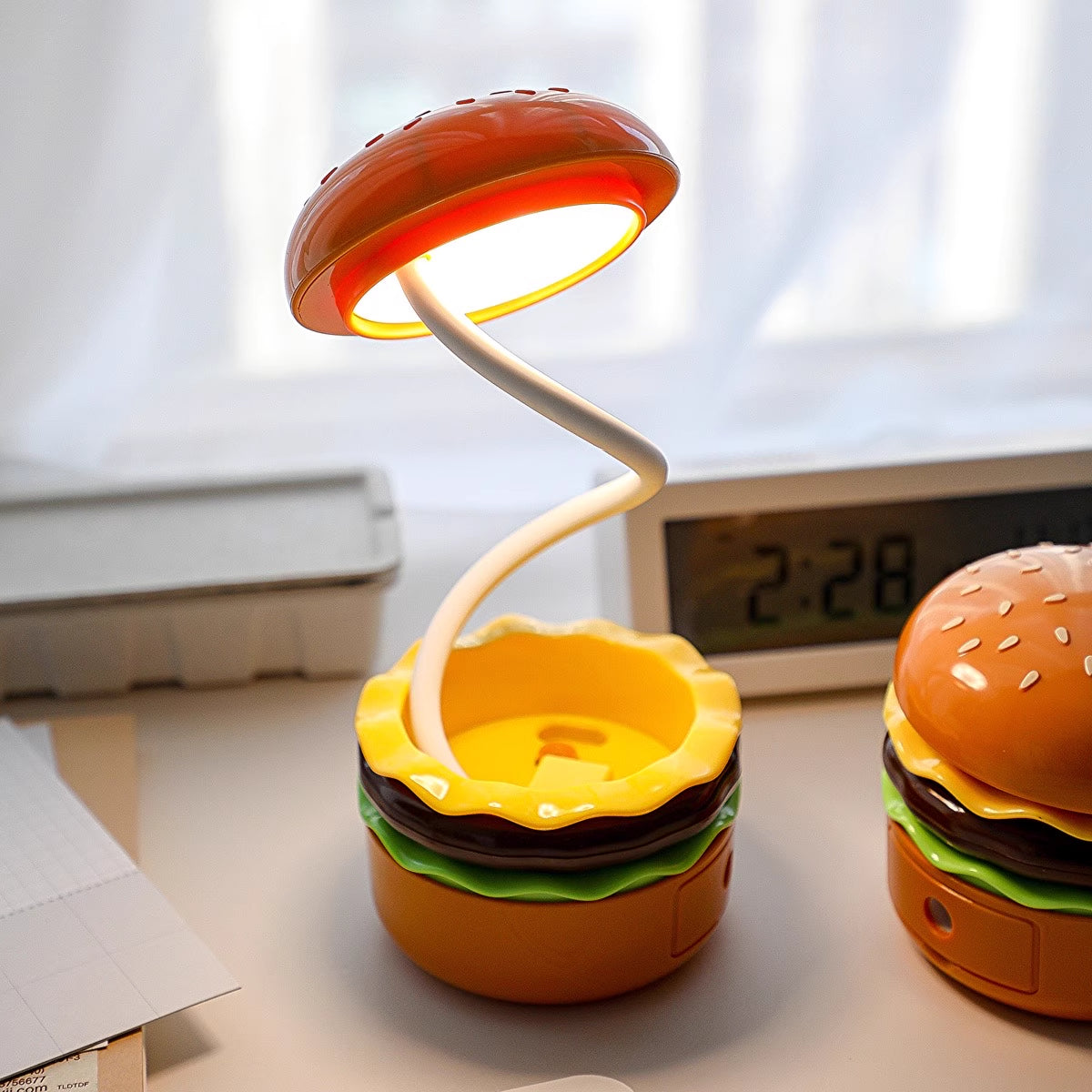 Charmerende Hamburger Bordlampe